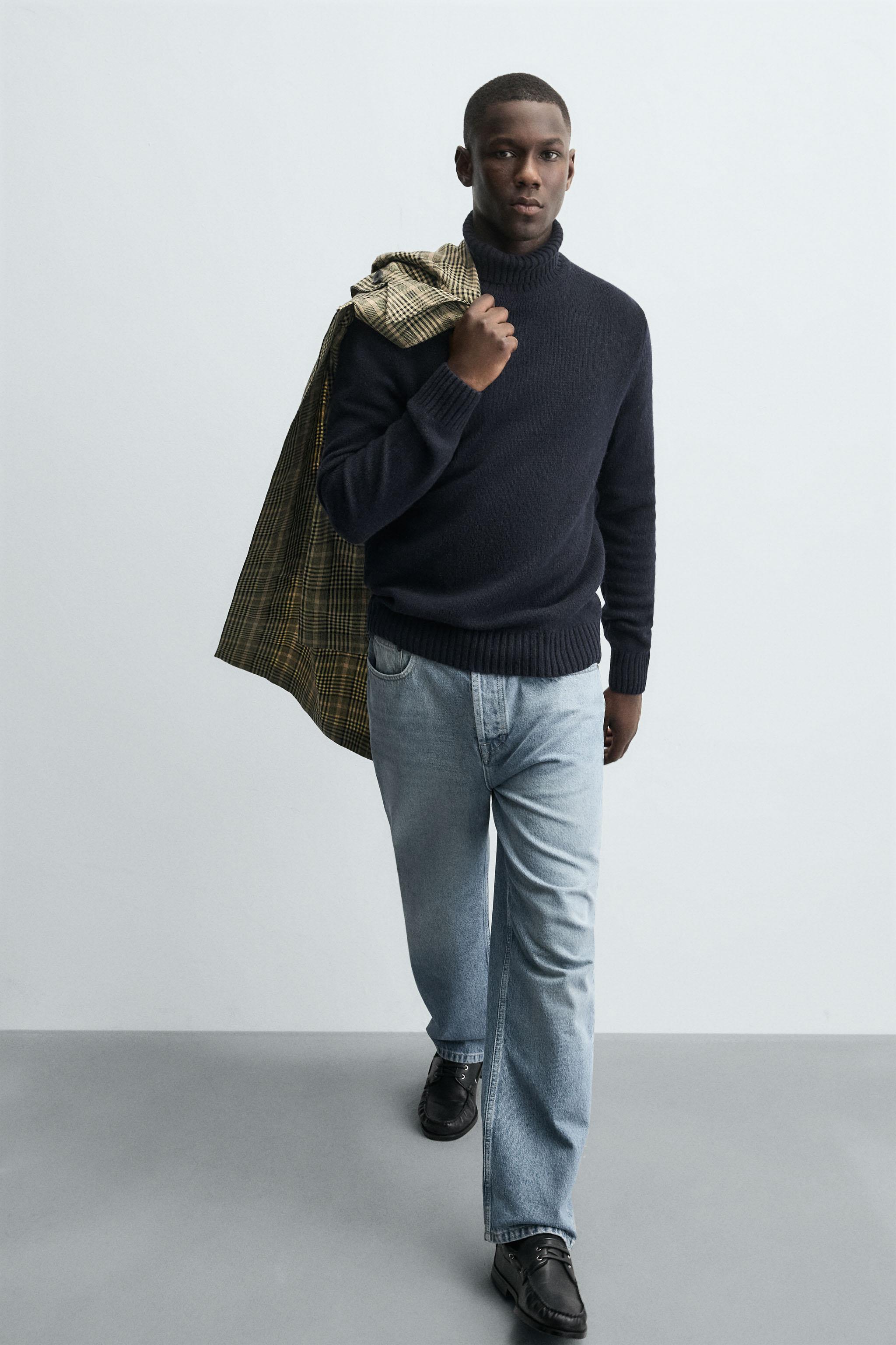 PULL COL MONTANT MÉLANGE LAINE